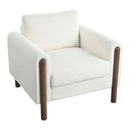 Oversized Accent Chair With Curved Armrests
