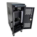 16 Bay Mobile School Charging Cart Station For Chromebook, Tablet And Laptop Computer With Power Strip Included