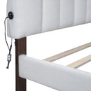 Upholstered Platform Bed With Drawer