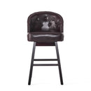 360 Degree Swivel Bar Stool With Stunning Nailhead Trim (Set of 2)