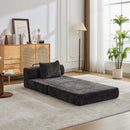 Convertible Floor Sofa Bed With Fixed Shape Frame For Living Room
