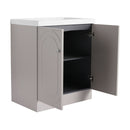 Contemporary Freestanding Bathroom Vanity With Resin Sink & Soft-Close Cabinet Doors