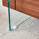 Modern 2 Tier Square Coffee Table, Elegant Marble Pattern