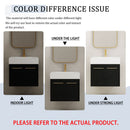 Modern Wall Mounted Bathroom Vanity With Resin Sink And Storage Rack