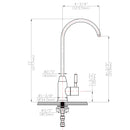Modern Design Lead Free Drinking Water Faucet - Brushed Nickel