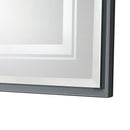 LED Bathroom Beveled Mirror, 3000 - 6000K Gradient Front And Backlit LED Mirror For Bathroom, 3 Colors Dimmable, Ip54 Enhanced Anti Fog