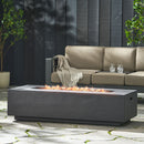 Modern Rectangle Fire Table 50,000 Btu