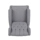 Sheila - Contemporary Fabric Tufted Wingback Rocking Chair