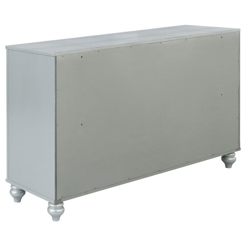 Gunnison - 6-Drawer Dresser - Silver Metallic