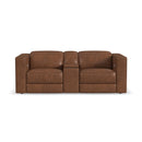 Austin - Power Reclining Loveseat With Console And Power Headrests - Chestnut