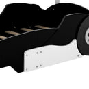 Race Car-Shaped Platform Bed With Wheels