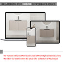 Contemporary Wall Mounted Bathroom Vanity With Resin Double Sink