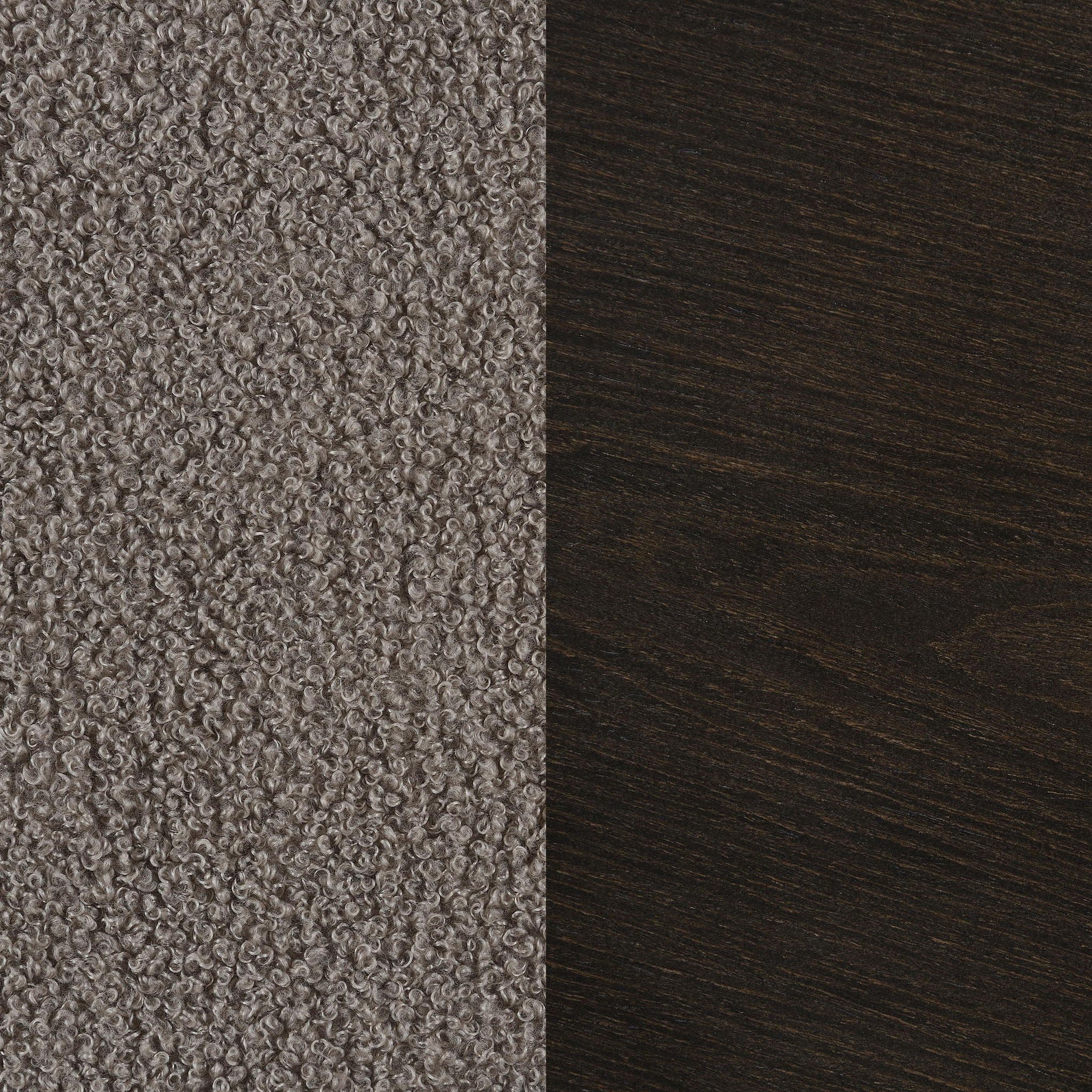 Paige Boucle Upholstered Mid Back Rocking Chair Taupe