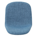 Modern Minimalist Fabric Dining Chair With Iron Legs