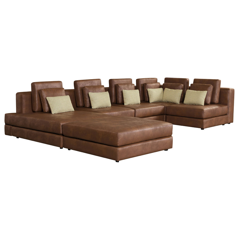 Modular Sectional Sofa Corner Sofa Chaise Lounge With Movable Ottoman For Living Room