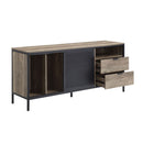 Nantan - 28" TV Stand - Rustic Oak & Black