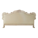 Dresden - Sofa With 4 Pillows - Synthetic Leather & Bone White