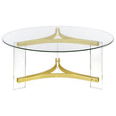 Janessa - Acrylic Coffee And End Table Set