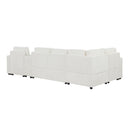 Contemporary L Shaped Convertible Sofa Bed With Pull Out Bed, Cup Holders, And Storage