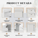 Bathroom Vanity & Top Sink, Modern Bathroom Storage Cabinet With 2 Drawers And A Tip-Out Drawer