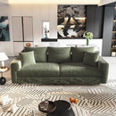 Plush Corduroy 4 Seat Sofa, Modern Comfy Upholstered Sofa Cloud Couch, Deep Seat Couches With Soft Pillows