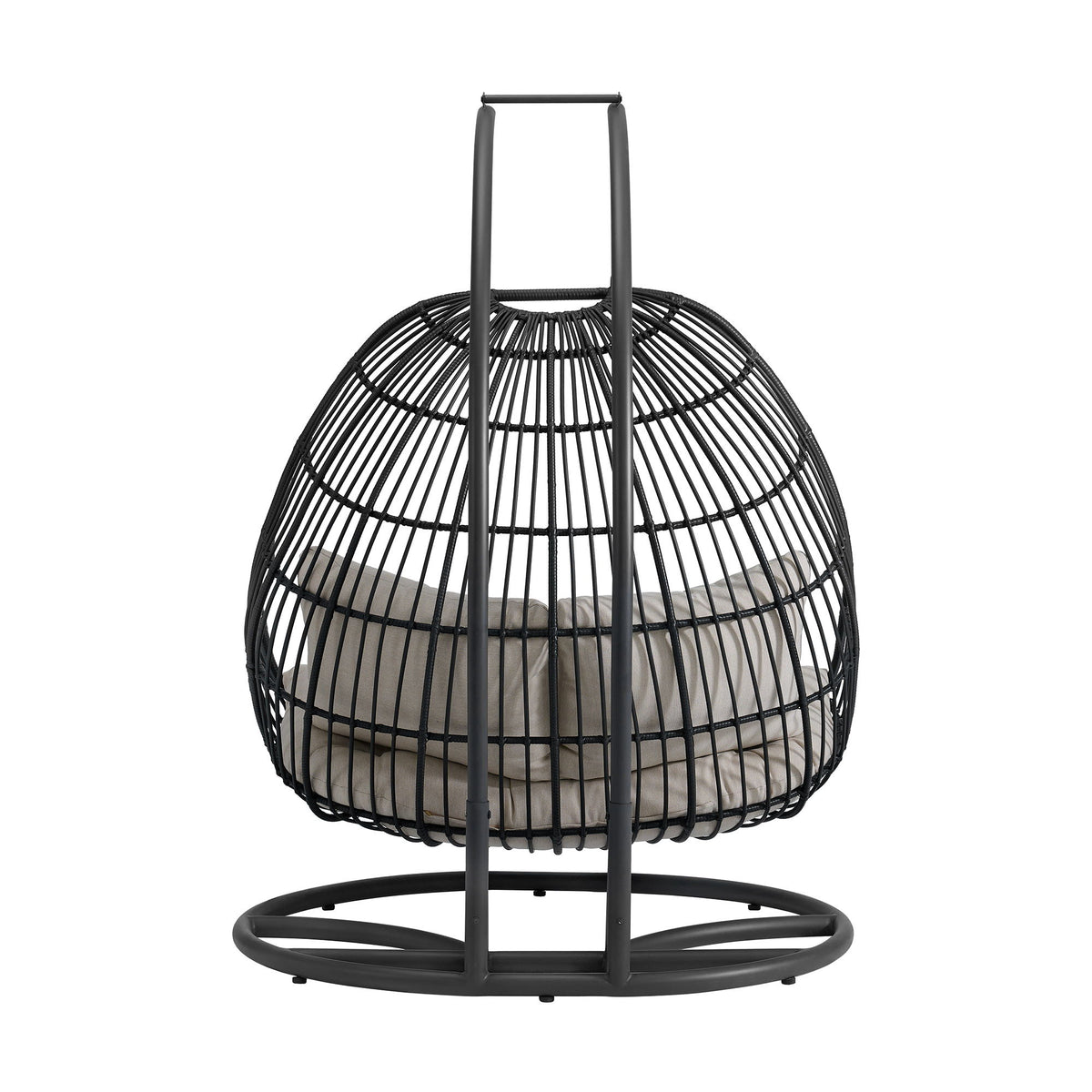 Playa Double Swing Chair Complete in Dark Gray by Elements International, view 7