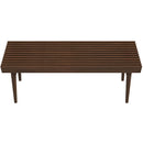 Mia - Mid-Century Modern Bench - Dark Brown