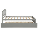 Platform Bed Wood Bed Frame With Trundle