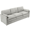 Cozy Upholstered 3 Seater Sofa Plush Cushion For Living Room