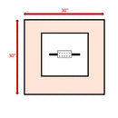 Propane Fire Pit Table - Natural Whitewash