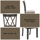 Claudia II - Side Chair (Set of 2) - Fabric & Weathered Gray - Atlantic Fine Furniture Inc