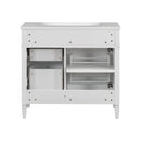 Bathroom Vanity & Top Sink, Modern Bathroom Storage Cabinet With 2 Drawers And A Tip-Out Drawer