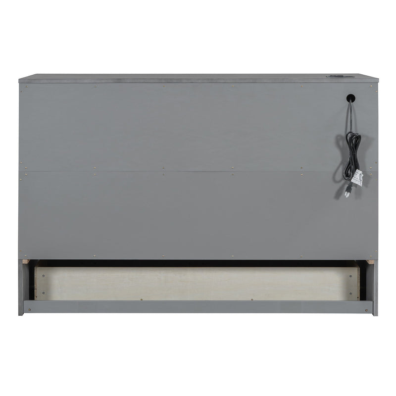 Murphy Bed With Large Drawers And USB Ports