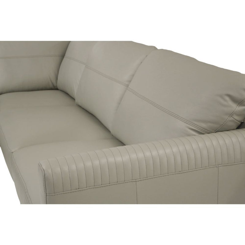 Tampa - Sectional Sofa - Airy Green Leather - 33"
