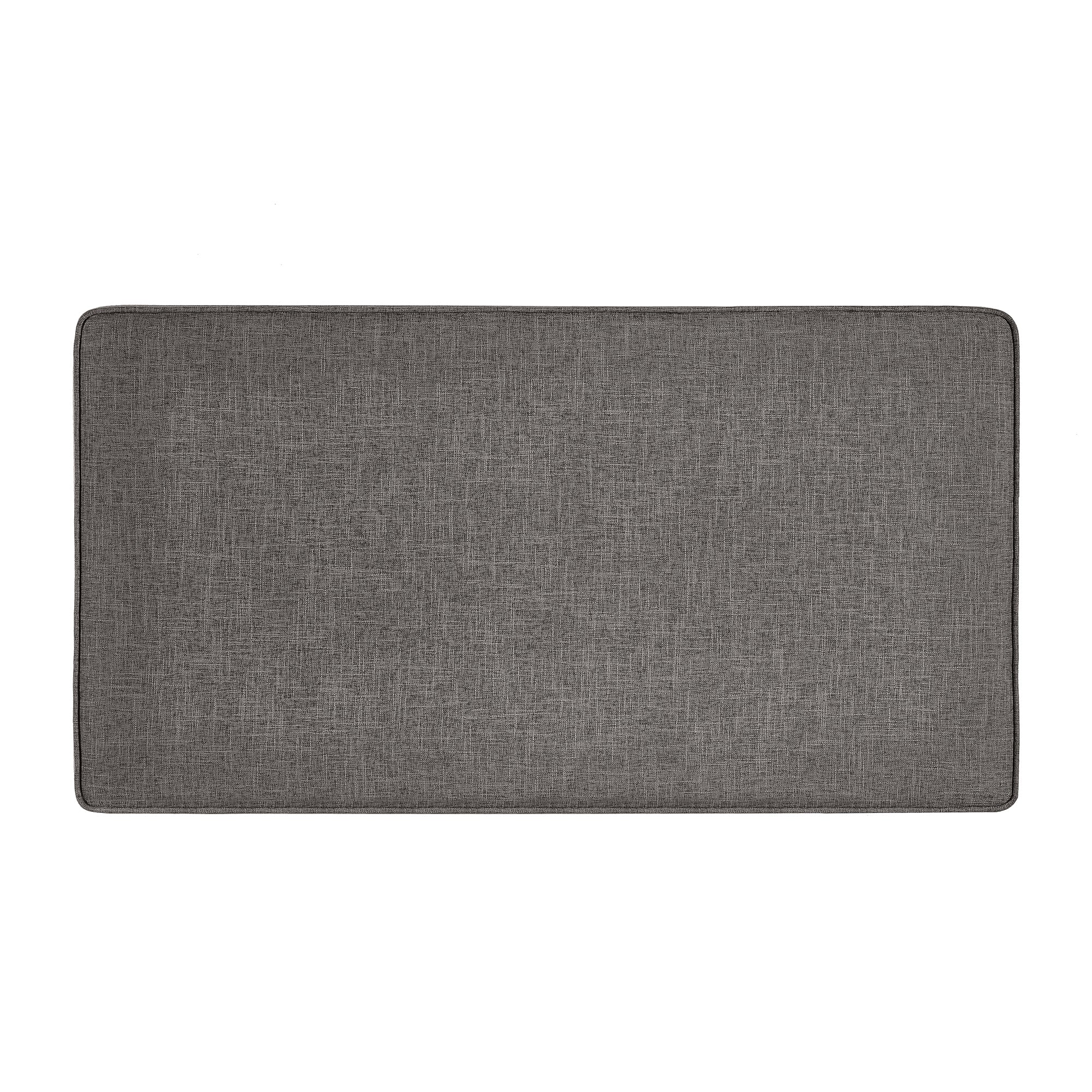 Modern Large Comfort Sofa Ottoman with Storage, Modular Sectional Storage Ottoman With Wheels For Living Room,Lounge Ottoman, Couch Storage Ottoman ,Large Storage Ottoman Bench-Charcoal Grey