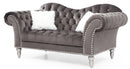 Elegant Round Arm Loveseat