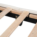 Twin Size Upholstered Princess Bed & Crown Headboard, Platform Bed With Headboard And Footboard - White / Pink