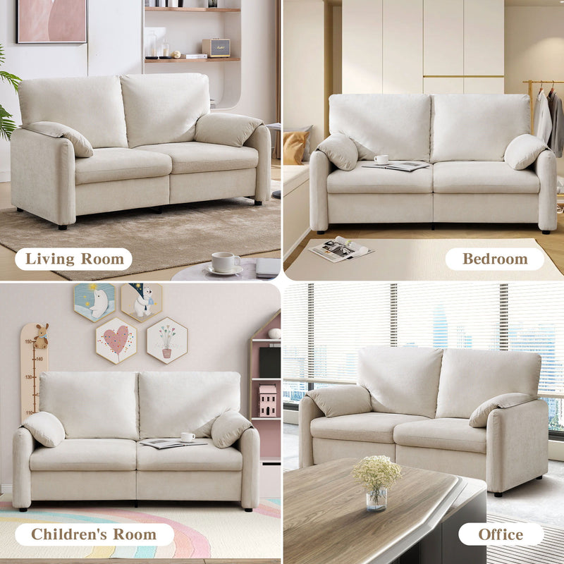 Modern Minimalist Down Filled Sofa