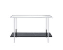 Angwin - Mirrored Faux Marble Console Table - Multi