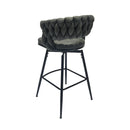 Bar Stool 360 Swivel With Back Footrest