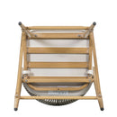 Outdoor 26" Counter Height Metal Frame Counter Stools With Scallop Shaped Backrest & Water Resistant Cushions