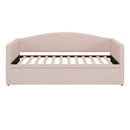 Daybed With Extended Pop Up Trundle, Upholstered Sofa Bed Daybed