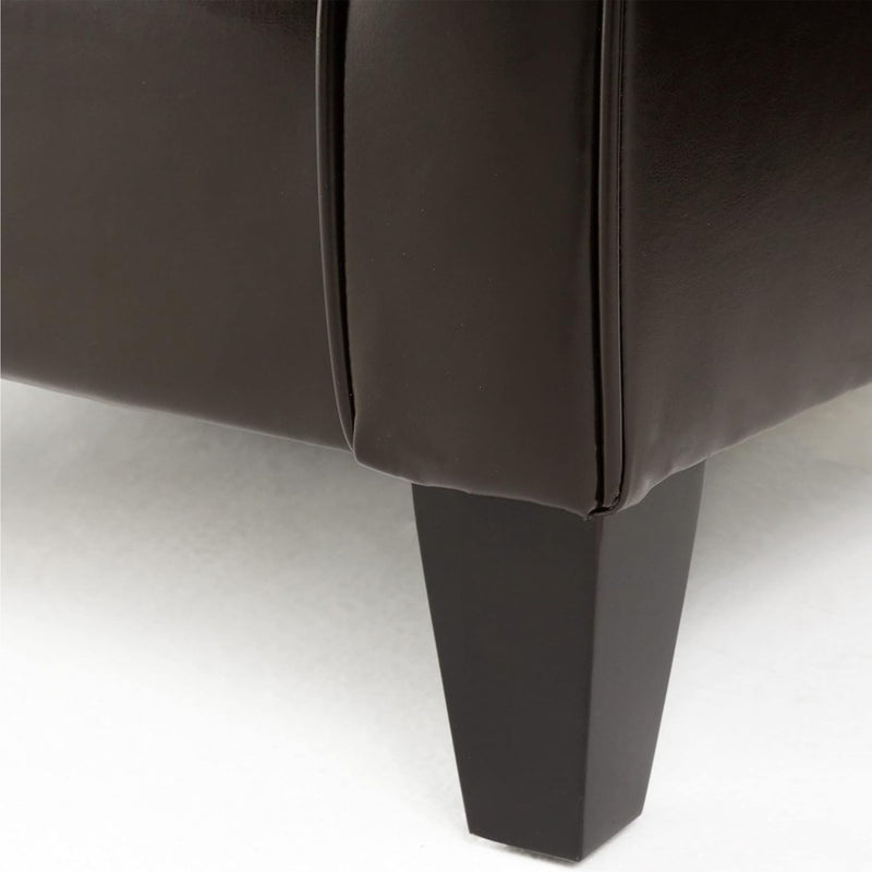 Hollister - Club Chair With Birch Legs - Brown