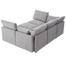 Sectional Sofa Modular U-Shaped With Ottoman & USB Ports