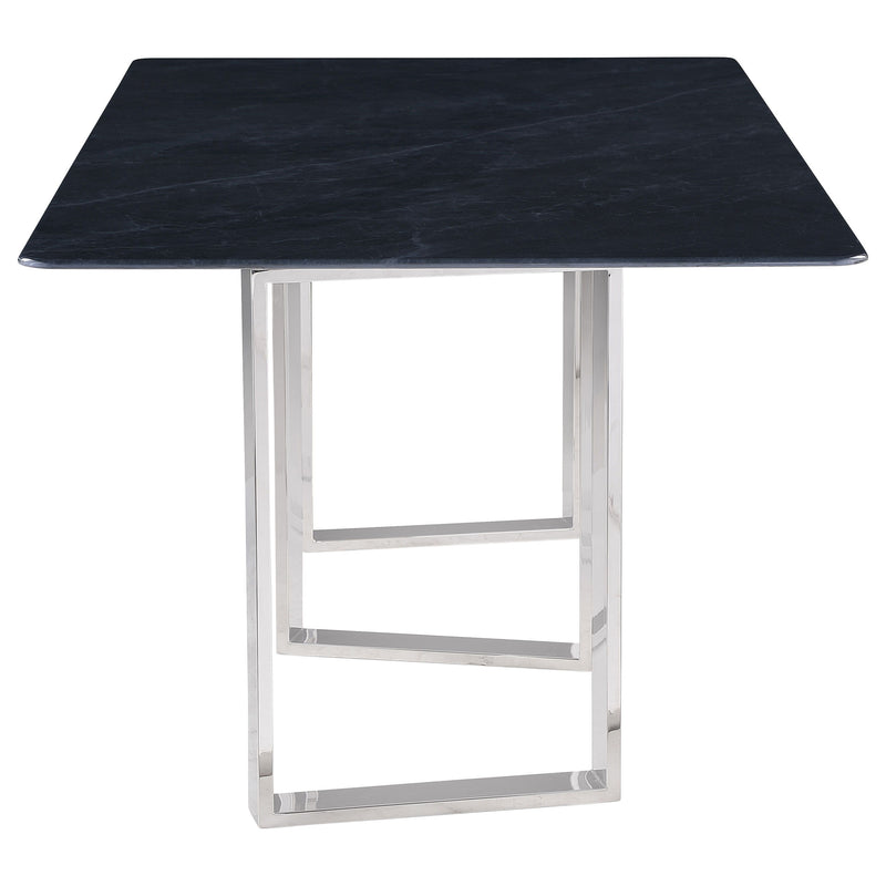 Desden - Rectangular Sintered Stone Dining Table - Gray