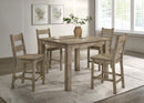 Cardova - Square Counter Height Dining Table - Vineyard Oak