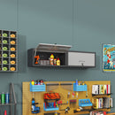 Heavy Duty Metal Wall Mounted Tool Storage Cabinet Steel Metal Garage Storage Cabinet - Black / Gray
