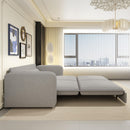 Sleeper Pull Out Sofa Bed, 3 In 1 Convertible Chaise Lounge