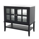 Bathroom Vanity With Ceramic Sink, Adjustable & Open Shelf