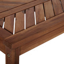 Modern Slat Top Solid Wood Patio Bench